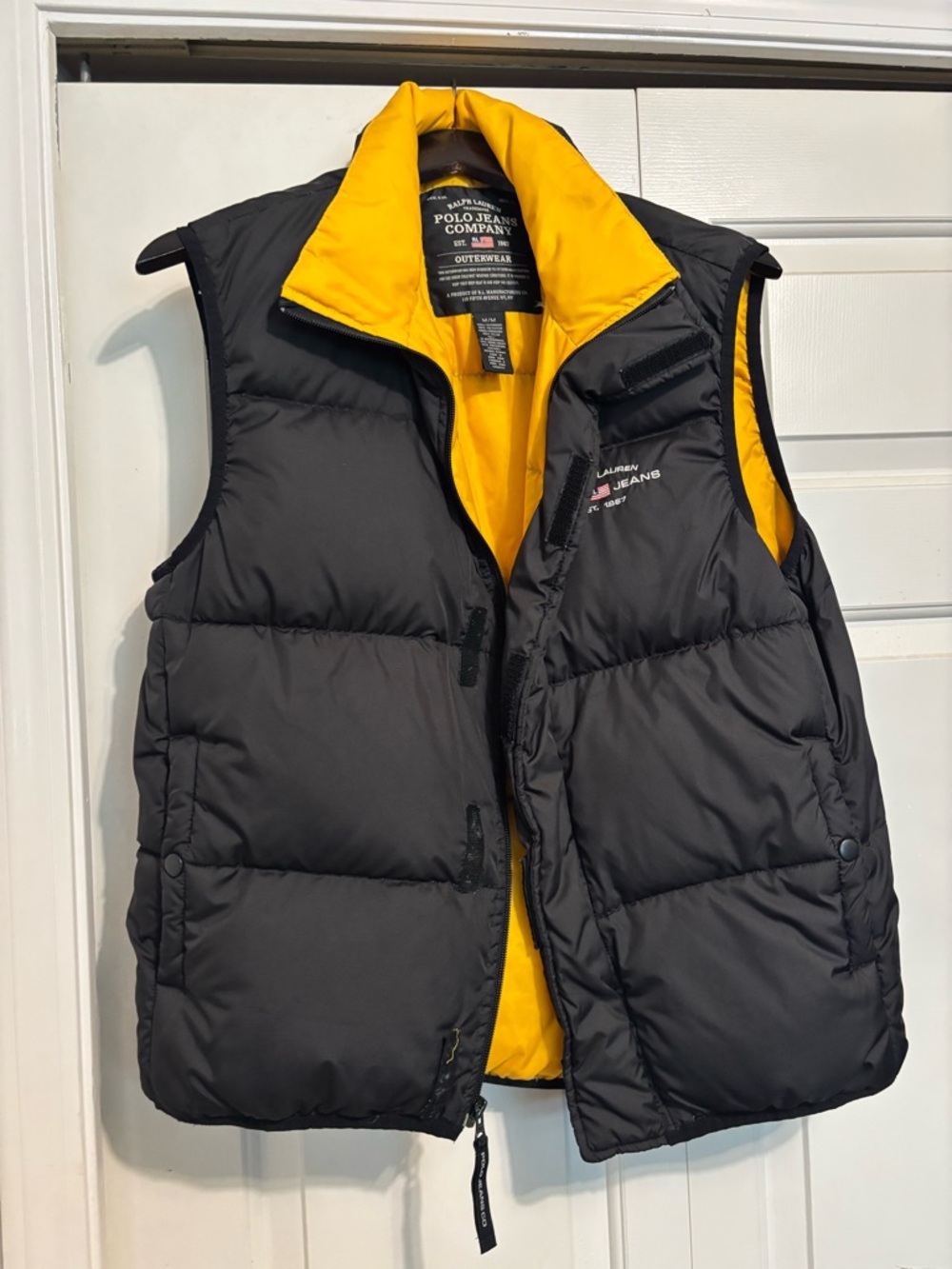 Ralph Lauren Polo Jeans Company Yellow Puffer Jacket